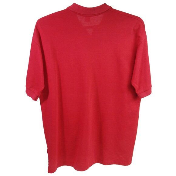 Vtg 1990s Red Polo/Golf Shirt USMC Marine Corps Bulldog Smoking Cigar USA MADE - Picture 4 of 4